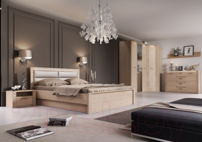 Шкаф Мебельград Элана 3-х дверный 143x64.5x218.5 (дуб сонома)