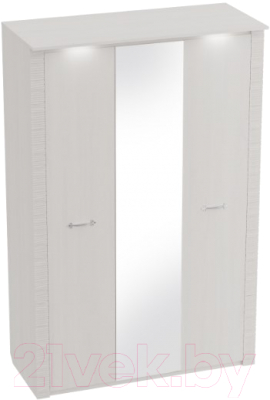 Шкаф Мебельград Элана 3-х дверный 143x64.5x218.5 (бодега белая) - фото