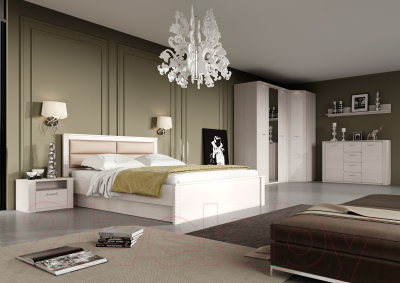 Шкаф Мебельград Элана 3-х дверный 143x64.5x218.5 (бодега белая)