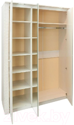 Шкаф Мебельград Элана 3-х дверный 143x64.5x218.5 (бодега белая)