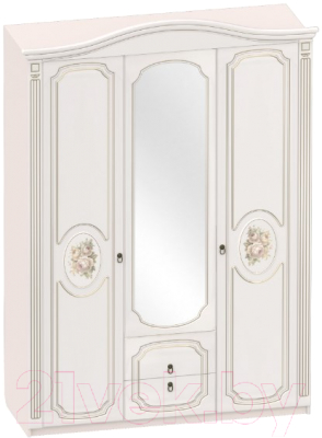 Шкаф Мебельград Верона 3-х дверный 152x58x230 (капучино/кофе) - фото