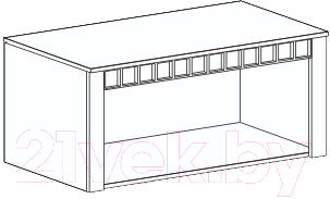 Антресоль Мебельград Прованс 2-х дверный