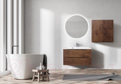 Шкаф для ванной BelBagno Fly-Marino-700-2A-SC-RW-P