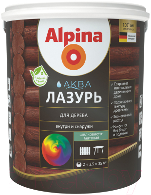 Лазурь для древесины Alpina Аква - фото
