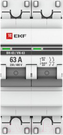 Выключатель нагрузки EKF PRoxima ВН-63 2р 40А / sl63-2-40-pro - фото