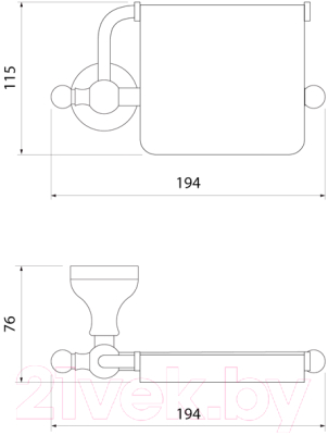 Держатель для туалетной бумаги IDDIS Retro RETSSC0i43