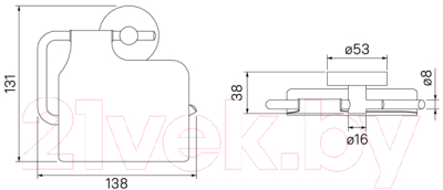 Держатель для туалетной бумаги IDDIS Sena SENSSC0i43