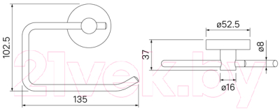 Держатель для туалетной бумаги IDDIS Sena SENSS00i43