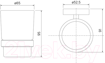 Стакан для зубной щетки и пасты IDDIS Sena SENSSG1I45