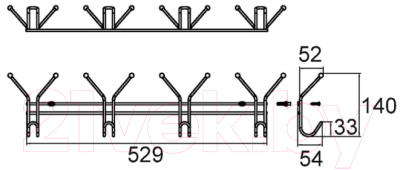 Крючок для ванной Milardo 003W000M41