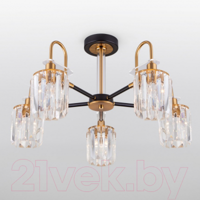 Люстра Евросвет 70090/5 (черный) - фото