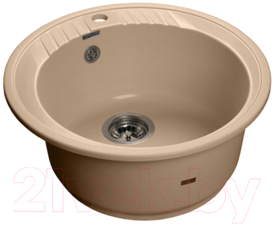 Мойка кухонная GranFest Rondo GF-R520 (топаз) - фото