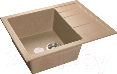 Мойка кухонная GranFest Quadro GF-Q650L (топаз) - фото