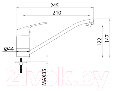 Смеситель Milardo Meal M06SB00M05