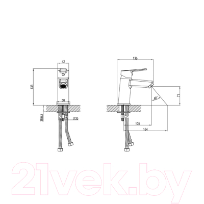 Смеситель Milardo Stripe STRSB00M01