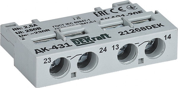 Дополнительный контакт DEKraft 21268DEK - фото