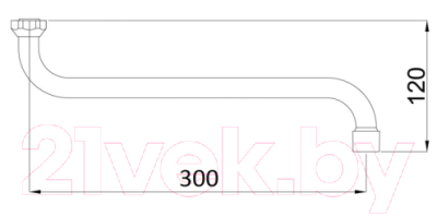 Излив Rubineta S18/300 / 633001