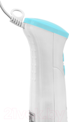 Блендер погружной Supra HBS-724PS (белый/голубой)