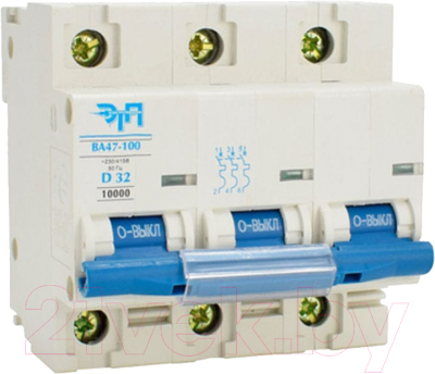 Выключатель автоматический ETP ВА 47-100 3P 32А (D) - фото