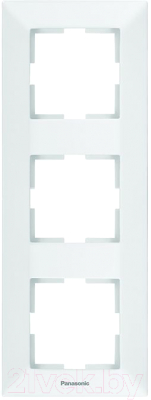 Рамка для выключателей и розеток Panasonic WMTF08132WH-BY - фото
