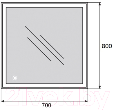 Зеркало BelBagno SPC-GRT-700-800-LED-TCH