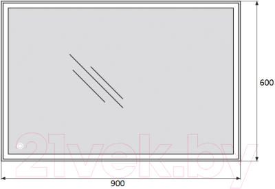 Зеркало BelBagno SPC-GRT-900-600-LED-TCH
