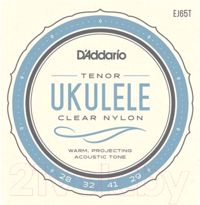 Струны для укулеле D'Addario EJ65T - фото