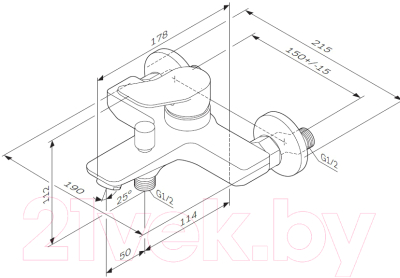 Смеситель AM.PM X-Joy F85A10000
