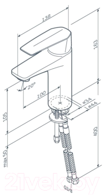 Смеситель AM.PM Gem F90A02100