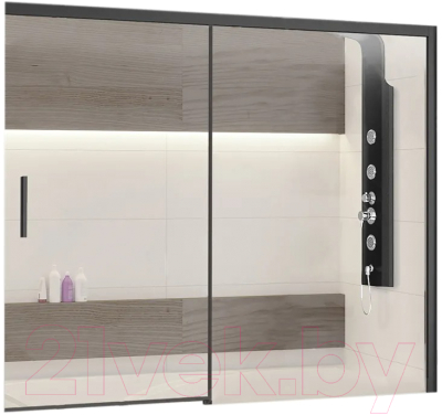 Стеклянная шторка для ванны RGW SC-45-B / 34114518-14 - фото