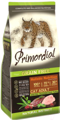 Сухой корм для кошек Primordial Cat Adult Duck & Turkey / MGSP1102 - фото