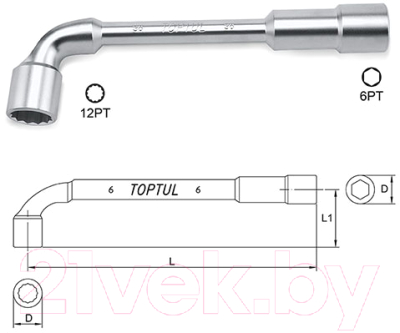 Гаечный ключ Toptul AEAE0808