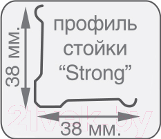 Стеллаж металлический Практик Strong 200x120x60/4