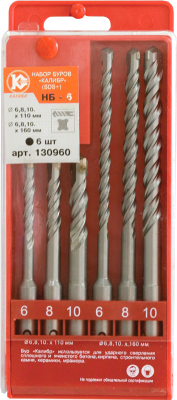 Набор буров Калибр НБ-6 - фото