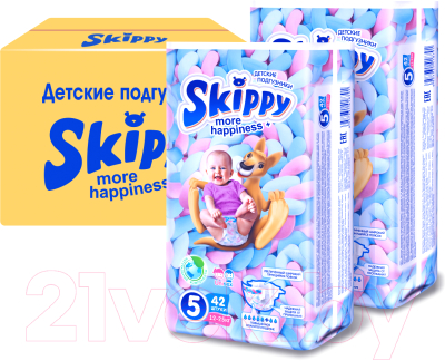 Подгузники детские Skippy More Happiness Plus 5 - фото