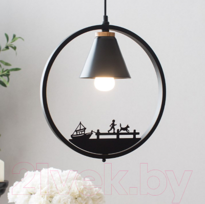 Потолочный светильник Home Light Астерия A044-1-B (черный) - фото