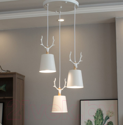 Люстра Home Light Астерия A076-W (белый) - фото