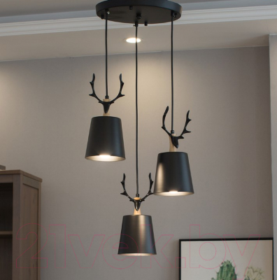 Люстра Home Light Астерия A076-B (черный) - фото