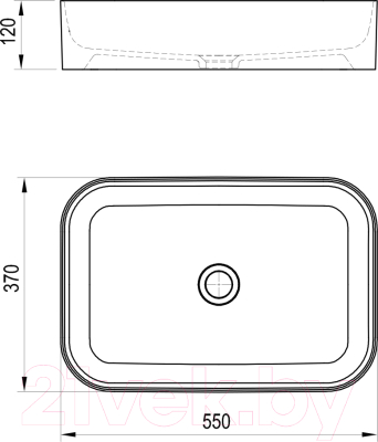 Умывальник Ravak Ceramic 55 R / XJX01155002