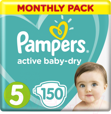 Подгузники детские Pampers Active Baby-Dry 5 Junior - фото