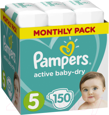 Подгузники детские Pampers Active Baby-Dry 5 Junior