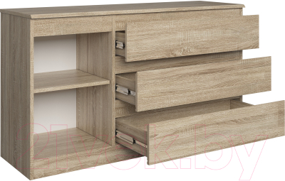 Тумба Евва Турин ТР-1D3S/S (дуб сонома)