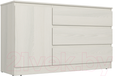 Тумба Евва Турин ТР-1D3S/YA-S (ясень снежный) - фото