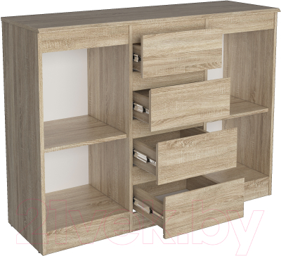 Тумба Евва Турин ТР-2D4S/S (дуб сонома)