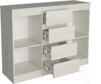 Тумба Евва Турин ТР-2D4S/YA-S (ясень снежный)