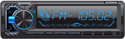 Бездисковая автомагнитола SoundMax SM-CCR3182FB - фото