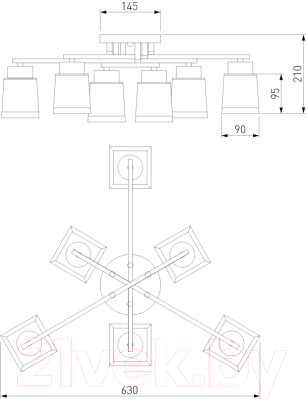 Люстра Евросвет Delfi 30162/6