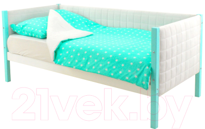 Кровать-тахта детская Бельмарко Svogen / 747 (мятный/белый) - фото