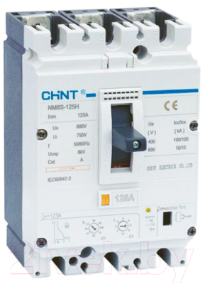 Выключатель автоматический Chint NM8-125S 50А 3р 50кА / 149683 - фото