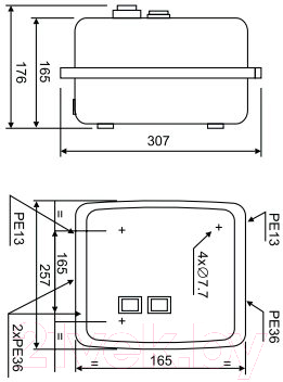 Контактор КС КМО-48062 IP-54 80А 220В / 87309